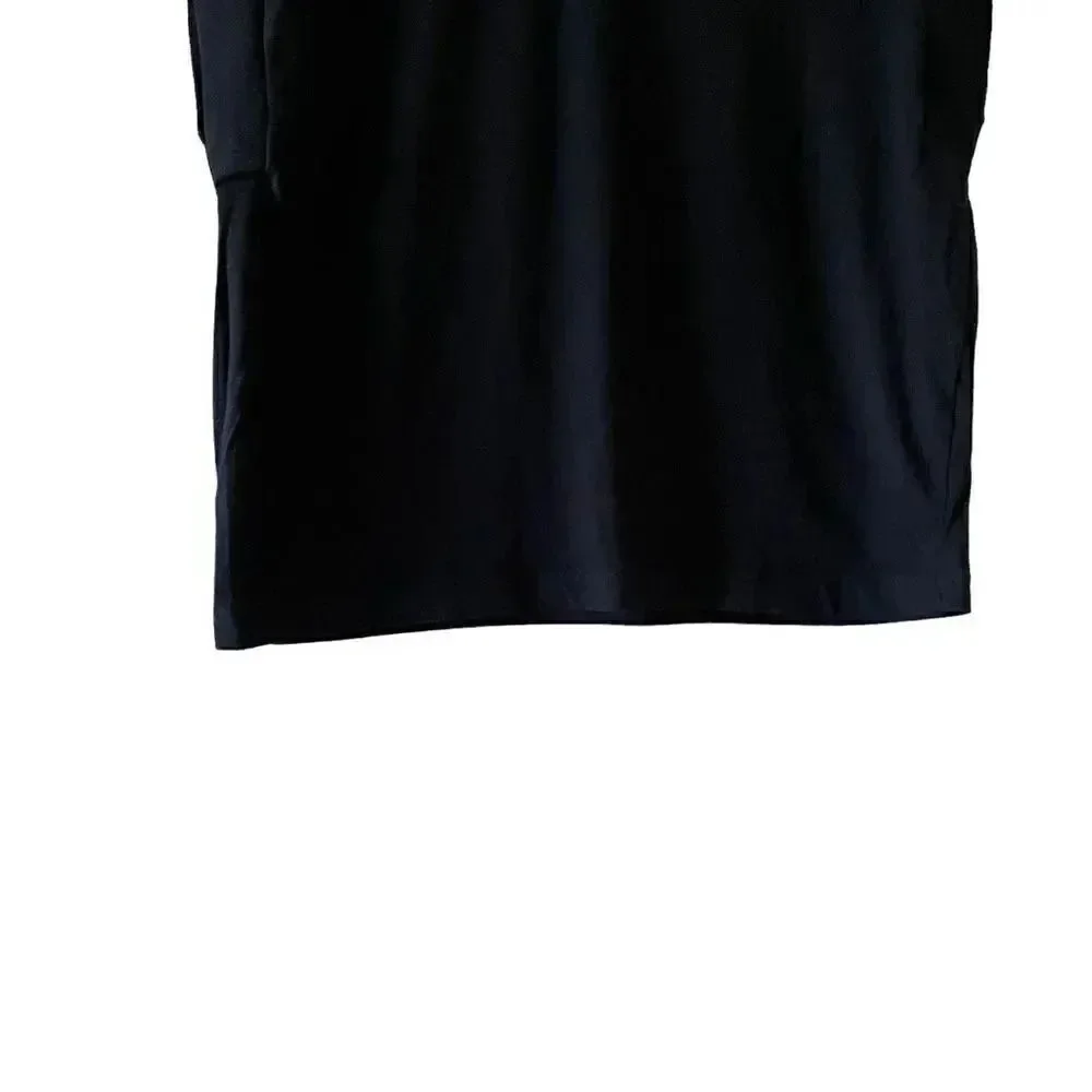 Zara Women’s Black Solid Crewneck Cotton Essential Sleeveless T-Shirt SZ S #1164